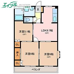 物件の間取り