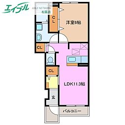 クラージュ E棟 1階