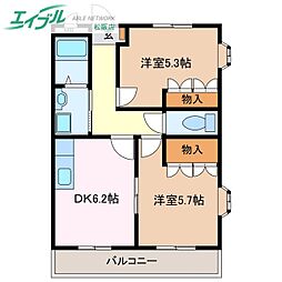 フラワーヒルズ天白A 2階