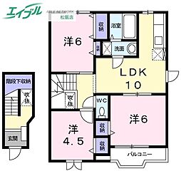 カーサ・ラフィネ B棟 2階/-