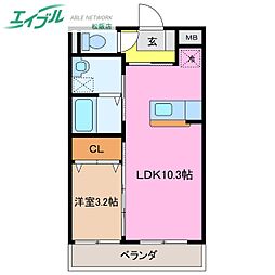 アンジュー 2階/-