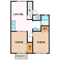 三重県津市川方町（賃貸アパート2LDK・2階・47.86㎡） その2