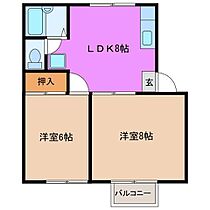 三重県津市城山１丁目（賃貸マンション2LDK・2階・30.00㎡） その2