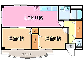 三重県松阪市嬉野中川新町３丁目（賃貸アパート2LDK・1階・53.40㎡） その2