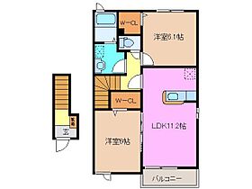 三重県津市久居元町（賃貸アパート2LDK・2階・57.63㎡） その2