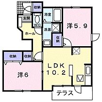 三重県津市藤方（賃貸アパート2LDK・1階・53.28㎡） その2