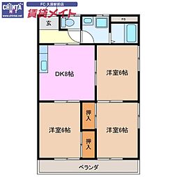 JR紀勢本線 高茶屋駅 徒歩15分 2階/-