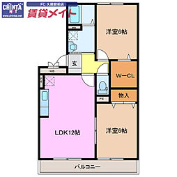 近鉄名古屋線 伊勢中川駅 徒歩7分 3階/-