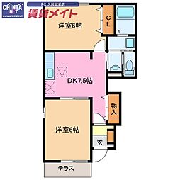近鉄名古屋線 伊勢中川駅 徒歩18分 1階/-