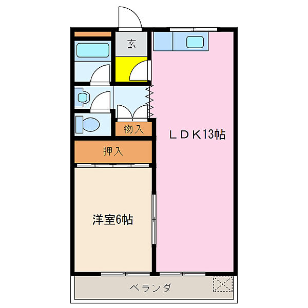三重県多気郡明和町大字斎宮(賃貸アパート1LDK・2階・42.12㎡)の写真 その2