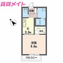 三重県松阪市京町一区（賃貸アパート1K・1階・32.24㎡） その2