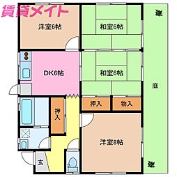 近鉄山田線 伊勢中川駅 徒歩27分