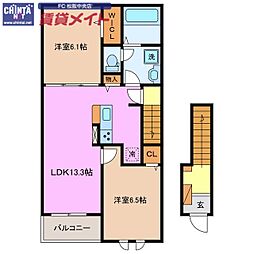 間取図画像 2LDK