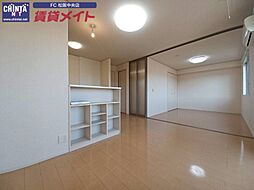 近鉄山田線 松阪駅 徒歩25分の賃貸アパート 1階2LDKのリビング/ダイニング