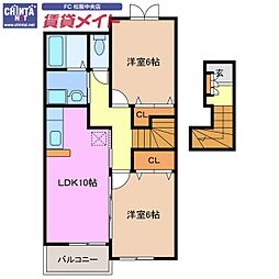 間取図画像 2LDK