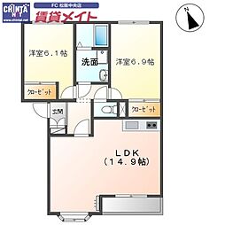 JR紀勢本線 六軒駅 徒歩28分 2階/-