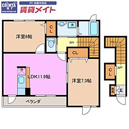 ボヌール 2階