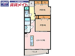 JR紀勢本線 六軒駅 徒歩14分 2階/-