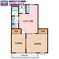 近鉄山田線 東松阪駅 3.6km 2階/-