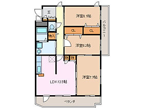 三重県伊勢市常磐町（賃貸マンション3LDK・1階・78.50㎡） その2