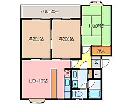 三重県伊勢市浦口４丁目（賃貸マンション3LDK・2階・60.86㎡） その2