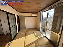 近鉄山田線 宮町駅 徒歩10分の賃貸アパート 2階2DKのリビング/ダイニング