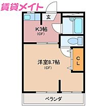 三重県伊勢市神久5丁目（賃貸アパート1K・2階・25.66㎡） その2