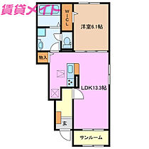 三重県伊勢市小俣町元町（賃貸アパート1LDK・1階・50.01㎡） その2