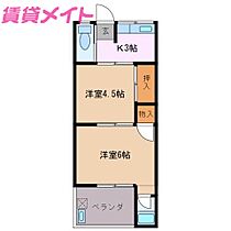 三重県伊勢市小俣町元町（賃貸アパート2K・2階・27.00㎡） その2