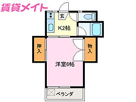 三重県伊勢市岩渕1丁目（賃貸アパート1K・3階・19.40㎡） その2