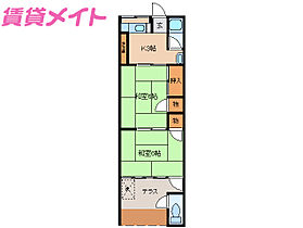 三重県伊勢市宮町2丁目（賃貸マンション2K・3階・32.40㎡） その2