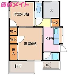 🉐敷金礼金0円！🉐参宮線 山田上口駅 徒歩14分