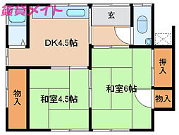 参宮線 宮川駅 徒歩27分