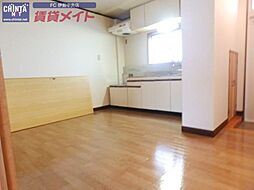 JR参宮線 山田上口駅 徒歩12分の賃貸アパート 3階2DKのリビング/ダイニング