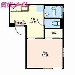 🉐敷金礼金0円！🉐参宮線 五十鈴ヶ丘駅 徒歩12分