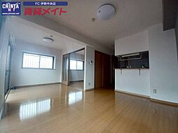 近鉄山田線 明野駅 徒歩10分の賃貸マンション 1階2LDKのリビング/ダイニング