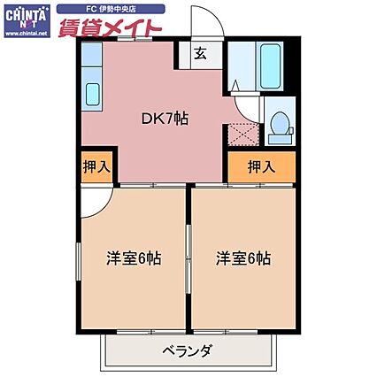 メゾン二見B_間取り_0