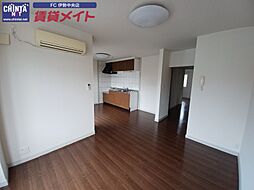 近鉄山田線 明野駅 徒歩33分の賃貸アパート 2階2LDKのリビング/ダイニング