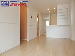 近鉄山田線 明野駅 徒歩20分の賃貸アパート 1階1LDKのリビング/ダイニング