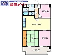 三重県伊勢市久世戸町（賃貸マンション3LDK・6階・63.06㎡） その2