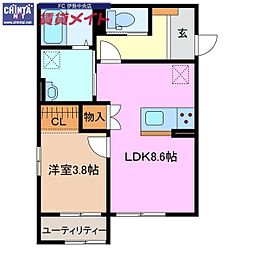 JR参宮線 宮川駅 徒歩5分 2階/-