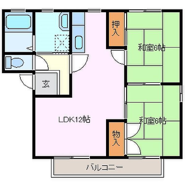 三重県津市久居西鷹跡町(賃貸アパート2LDK・2階・54.30㎡)の写真 その2