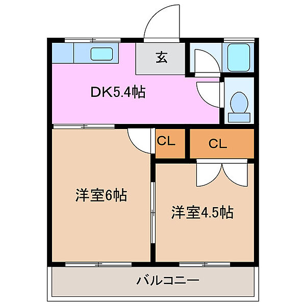 三重県津市白塚町(賃貸アパート2DK・2階・30.48㎡)の写真 その1