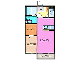 三重県津市江戸橋１丁目（賃貸アパート1LDK・1階・33.39㎡） その2