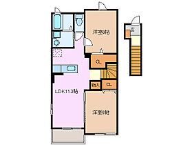 三重県津市下弁財町津興（賃貸アパート2LDK・2階・58.21㎡） その2