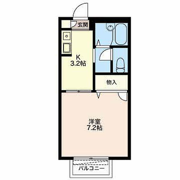 三重県津市押加部町(賃貸アパート1K・2階・24.71㎡)の写真 その2