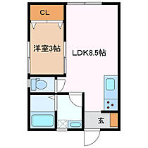 三重県津市桜橋２丁目（賃貸一戸建1LDK・1階・28.98㎡） その2