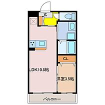 三重県津市栗真町屋町（賃貸マンション1LDK・3階・34.50㎡） その2