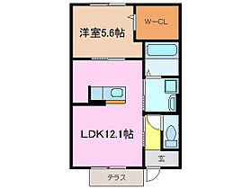 三重県津市住吉町（賃貸アパート1LDK・1階・45.54㎡） その2