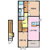 三重県津市高茶屋小森町（賃貸アパート2LDK・2階・53.60㎡） その2